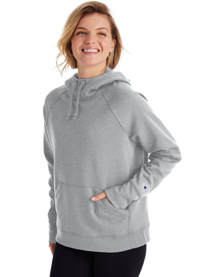 Champion Hoodie Dames - Grijs - Powerblend ( 890654-INQ )